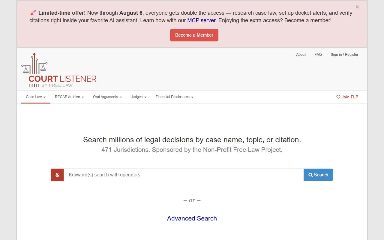 Polk County court records CourtListener search alternative