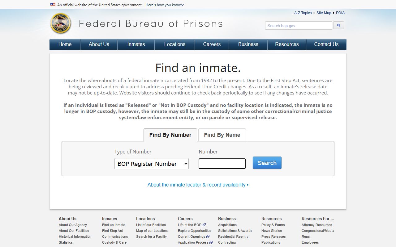 Polk County inmate records Federal Bureau of Prisons inmate locator